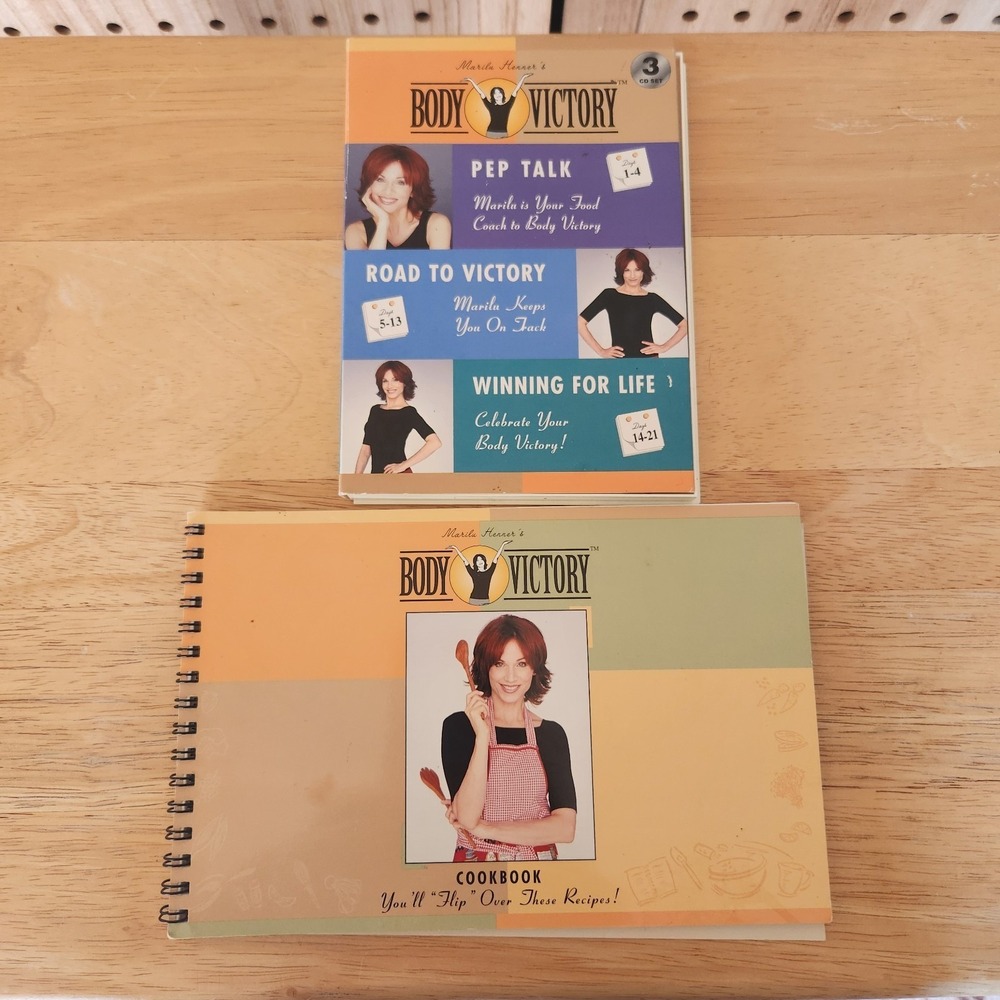 Marilu Henners 2003 Body Victory  3 Cd Set And Cookbook